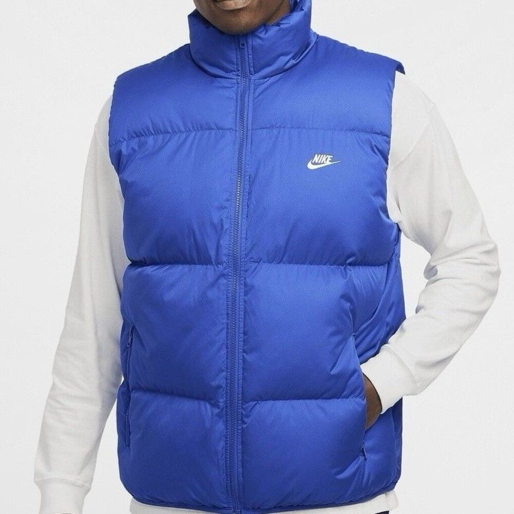 Nike Sportswear Men’s Size M Club PrimaLoft Blue Winter Puffer Vest
